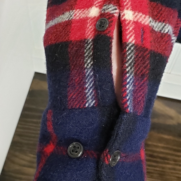 LAUREN RALPH LAUREN Wool 100% Pure Plaid Shacket Jacket Full Zip Large R… - Picture 13 of 16